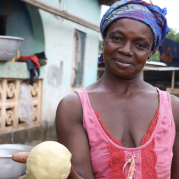 Kvinna och entreprenör i Ghana