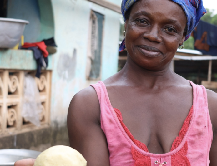 Kvinna och entreprenör i Ghana