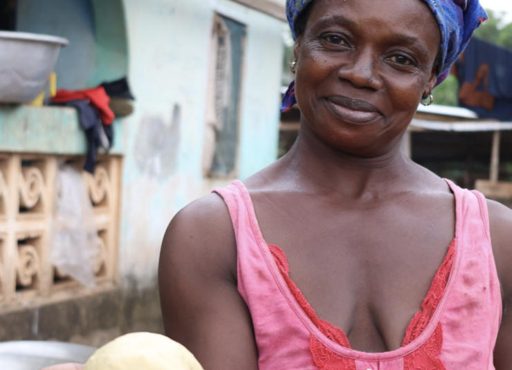Kvinna och entreprenör i Ghana