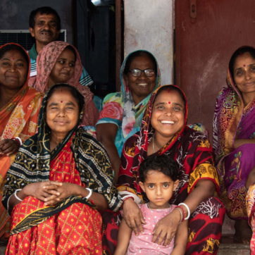 En grupp kvinnor i Bangladesh