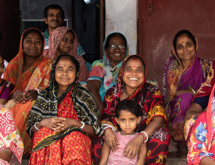 En grupp kvinnor i Bangladesh