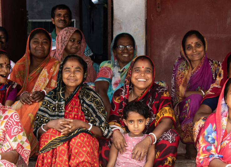 En grupp kvinnor i Bangladesh