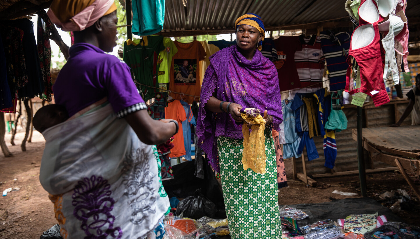 Women in Burkina Faso in a store